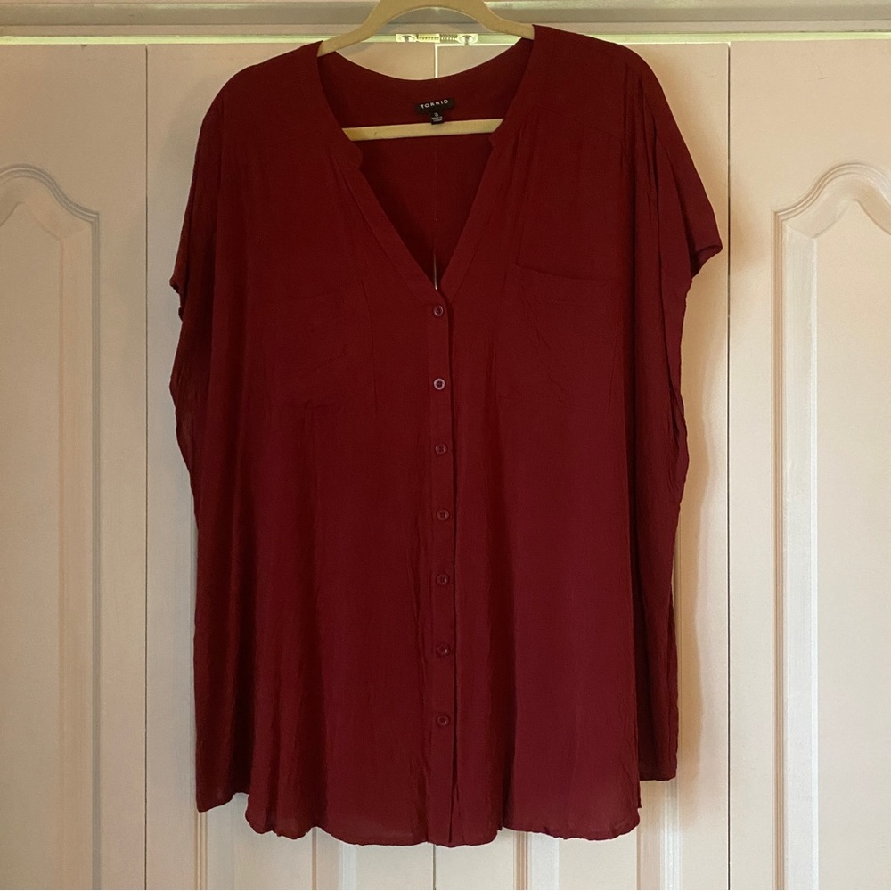Torrid Plus Size Button Up Blouse